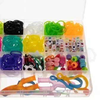 DIY - Loom Bands - 1500st - Rubber band kit -