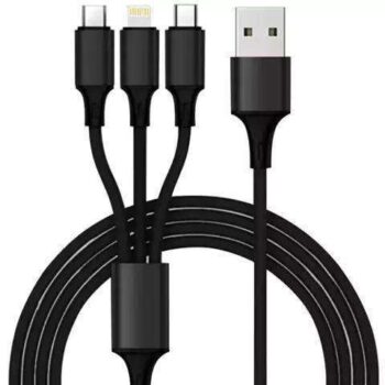 3in1 Micro USB / Lightning / USB Type-C USB-kabel