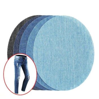 Stryka på Lagningslappar för Jeans - 5 st Denimfärger