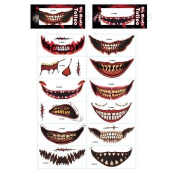 12st Halloween - Sårtatuering - Muntatueringar - Tatuering