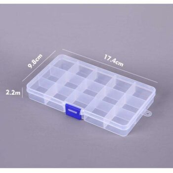 Förvaringsbox med 15-fack - 17,4 x 9,8 cm - Organizer