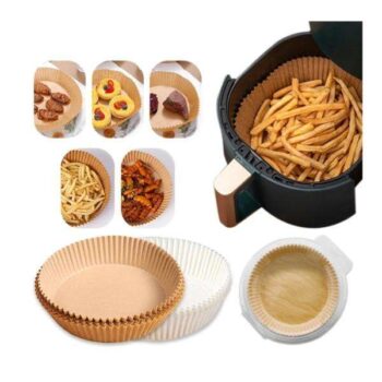 100st Air Fryer engångspapper pergament formar - Liners Airfryer