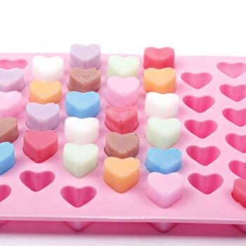 3st Is/Choklad/Geléform med 55 st hjärtan - Isform