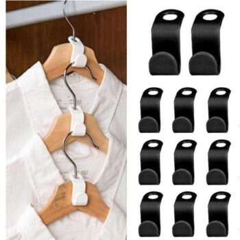10-pack Klädhängare - Krok för galge - Spara plats i garderob