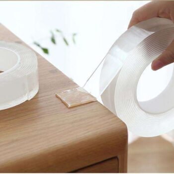 2-pack NanoTejp Återanvändbar Dubbelhäftande Transparent - 3M