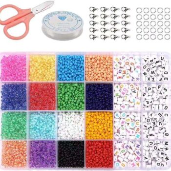 DIY - Pärllåda - Seed beads - 3mm - 7000st - Bokstavspärlor