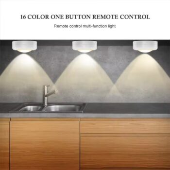 6st LED-spotlights 2 fjärrkontroller RGB Design - Flerfärgade