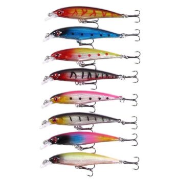 43-pack fiskedrag wobbler, Minnow mixed