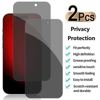 2st iPhone 15 Privacy Skärmskydd Sekretess skärmskydd