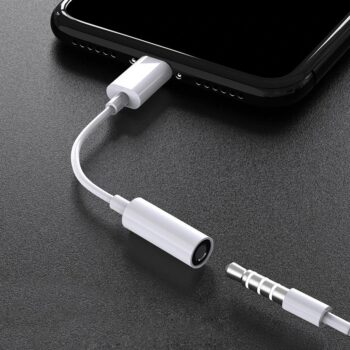 Lightning till 3.5mm AUX Hörlursadapter för iPhone/Apple