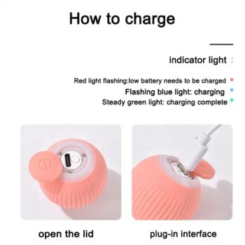 Kattleksak - Aktiveringsboll / Boll som rör sig Leksak till Katt