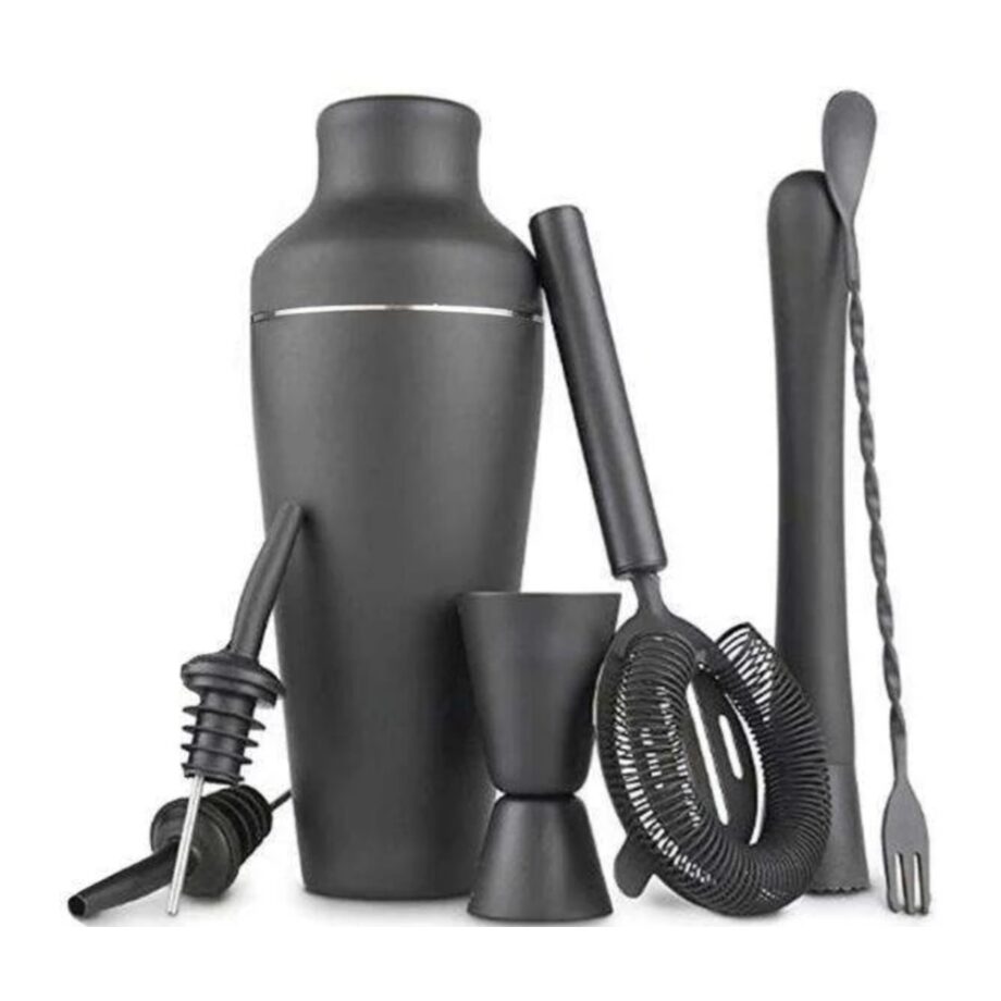 Cocktail Shaker Set - Mattsvart - Rostfritt stål