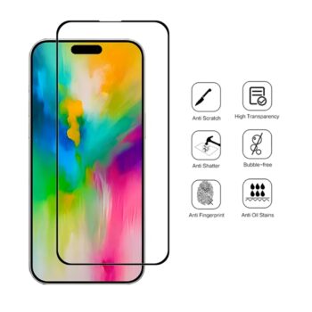 2st Härdat glas iPhone 16 - Skärmskydd