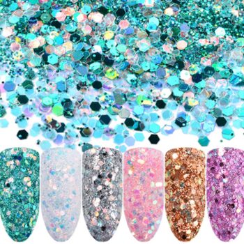 Nagelglitter mix - Rainbow