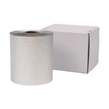 kartongpris 12 x Hårfolie 100m - Embossed silver