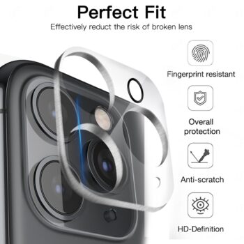2-Pack Linsskydd för iPhone 16 Pro Kamera i härdat glas