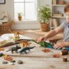 12st Dinosaurier, Leksak för barn , Dinosauriefigurer 5–10 cm