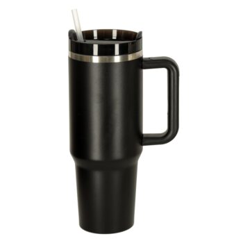 Termosmugg med Handtag & Sugrör 1,2 L – Rostfritt Stål