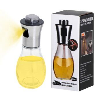Oljespray / Oljespruta 200 ml – Glasflaska för Olja, Vinäger & Marinader