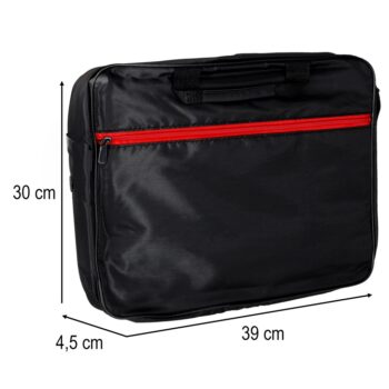 Laptopväska 15,6 tum – Slimmad Unisex Portfölj med Axellrem & Fack