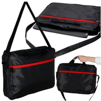 Laptopväska 15,6 tum – Slimmad Unisex Portfölj med Axellrem & Fack