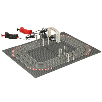 Elektrisk bilbana – Polis racingbana med 2 bilar & byggblock GD-01