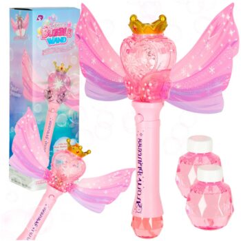 Såpbubbelstav Prinsessa – Bubbelstav med Ljus & Musik + 2 Bubbelvätskor